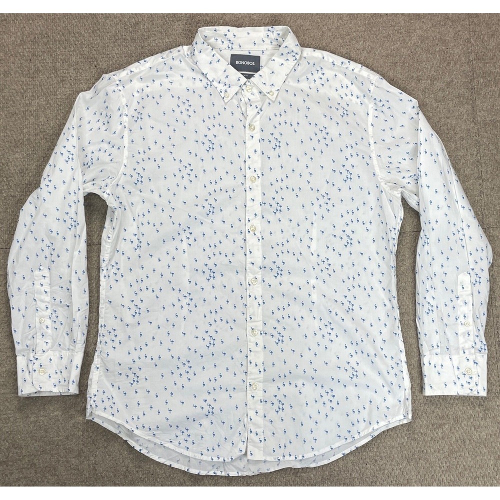 Bonobos‎ Slim Fit Men's Button Down Long Sleeve Shirt Size XL
